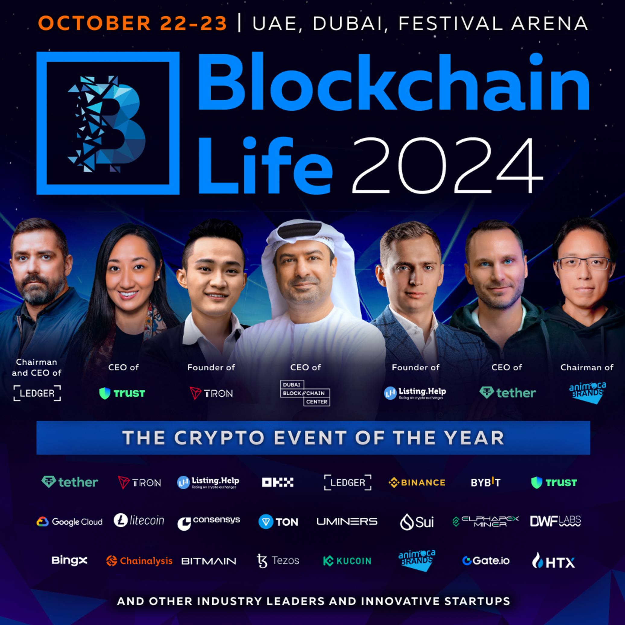 Tickets for Blockchain Life 2024 in Dubai