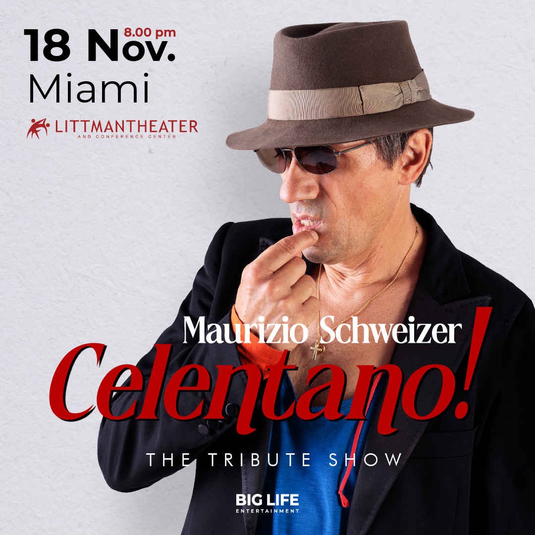 MAURIZIO SCHWEIZER Celentano Tribute Show Concert in Miami