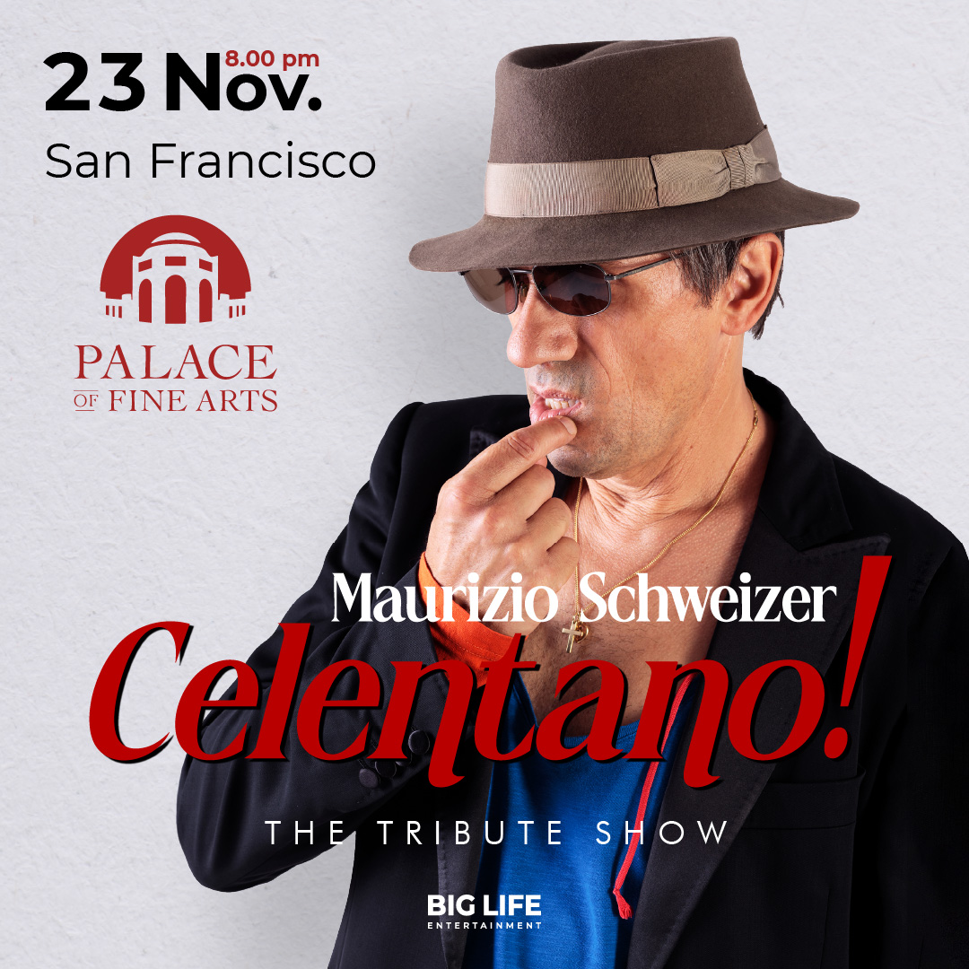 MAURIZIO SCHWEIZER Celentano Tribute Show Concert in San Francisco